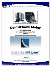 CentriFlow Mechanical Manual
